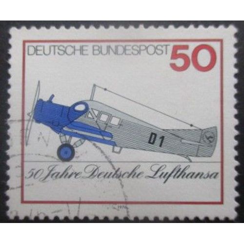 Allemagne Rfa N°727 Junkers F 13 Oblitéré