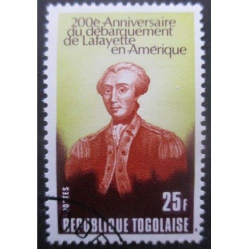 Togo N°906 Lafayette Oblitéré