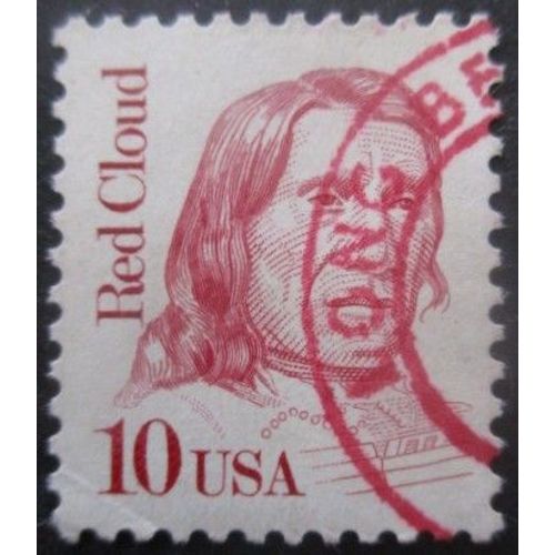 Etats Unis N°1771 Nuage Rouge Oblitéré
