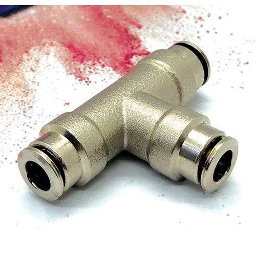 SUPERFOG - SF1002-5 Tés automatiques embouchures égales pour tuyau de brumisation de 1/4 de diamètre, 5 unités