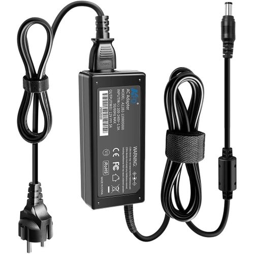 12V Alimentation Chargeur pour LaCie 301500U Quadra 2TB 9000493U Thunderbolt 2 4TB d2 Blu-Ray Drive V.2 Hard Disk Drive HDD HD Serveur NAS Netgear ReadyNAS Câble de Charge 12V 5A Adaptateur