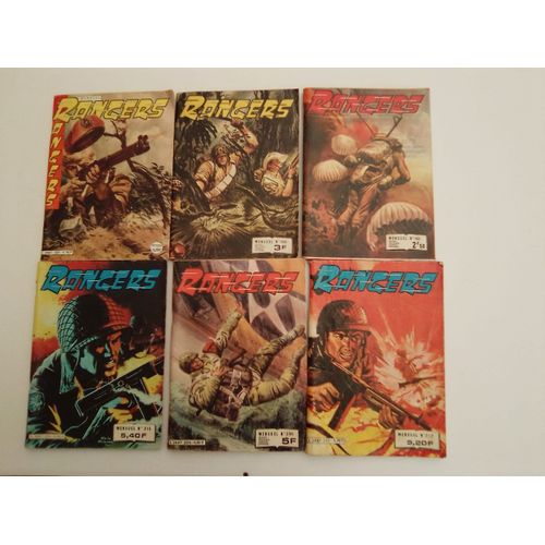 Bd Rangers Lot 6 Numéros N0 225 - 180 - 215 - 163 - 206 - 212