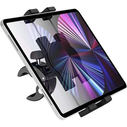 Support Tablette Vélo, Fixation Tablette Guidon Pour Vélo Elliptique/Vélo De Spinning/Tapis De Course Compatible Avec Ipad Pro Air Mini,Galaxy,Lenovo,Iphone 13 Pro Max Etc (4-12.9"")