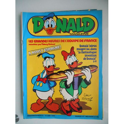 Donald Magazine N° 8 De Juin 1982 Les Grandes Heures De L'Équipe De France