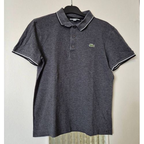 Polo Manche Courte Homme Lacoste Gris Foncé Taille 3 S