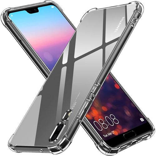 Coque Pour Huawei P20, Ultra Transparent Étui De Protection En Silicone Antichoc Avec Coins Renforcés, Clair Mince Souple Tpu Bumper Housse[H37]