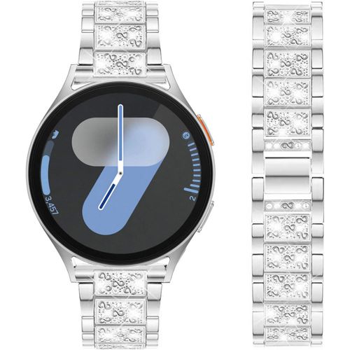 Dealele Strap Compatible With Samsung Galaxy Watch 7 / Fe / 6/6 Classic / 5/5 Pro / 4/4 Classic / 3 41mm / Active 2, 20mm Bling Diamond Metal Replacement Bands For Huawei Gt3 42mm [Con5302075]