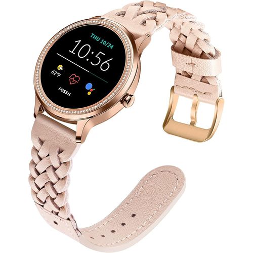 Remplacement Pour 36mm Daniel Wellington Bracelet, 18mm Bracelet De Montre En Cuir Véritable Bracelet Tressé À La Main Pour Nokia/Withings Activite/Pop/Steel Hr 36mm,Fossil Gen 4 Q[Con5302665]
