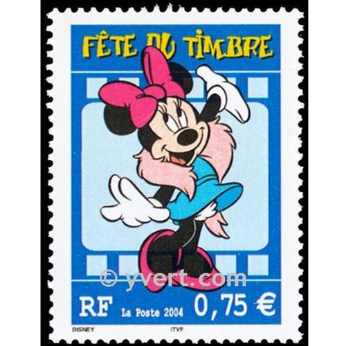 Fête Du Timbre : Disney : Minnie Année 2004 N° 3643 Yvert Et Tellier Luxe