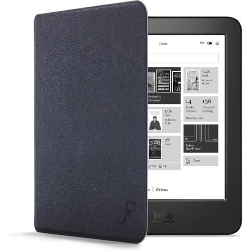 Étui Pour Kobo Aura H2o Edition 1 - Bleu Foncé - Mince Léger, Automatique Veille/Réveil Étui (Coque, Housse) Pour Kobo Aura H2o Edition 1 2014 (1e Génération N250)[Ave5301441]