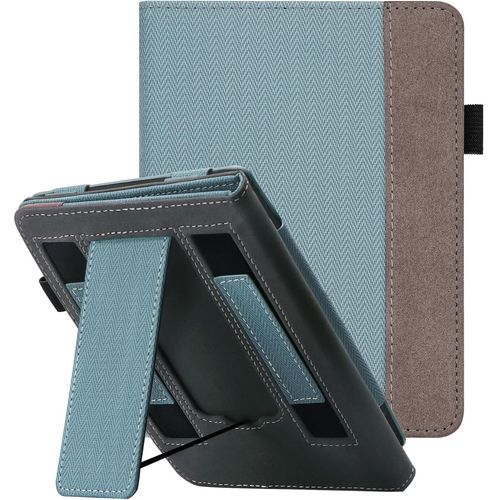 Étui Magnétique Premium Pour Kobo Aura H2o Edition 1 - Protection Similicuir - Noir Élégant