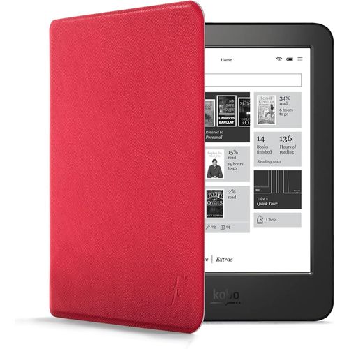 Étui Pour Kobo Aura H2o Edition 1 - Rouge - Mince Et Léger, Automatique Veille/Réveil Étui (Coque, Housse) Pour Kobo Aura H2o Edition 1 2014 (1e Génération N250)[Ave5301450]