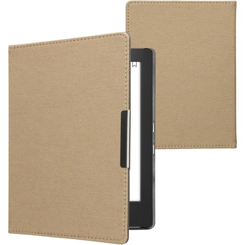 Étui L Use Compatible Avec Kobo Aura H2o Edition 1 - Étui À Rabat Magnétique Protection En Jean - Beige[Ave5300760]