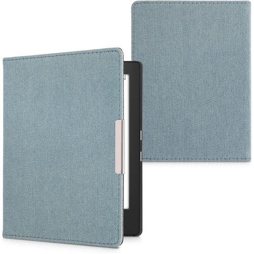 Étui L Use Compatible Avec Kobo Aura H2o Edition 1 - Étui À Rabat Magnétique Protection En Jean - Bleu Clair[Ave5300759]