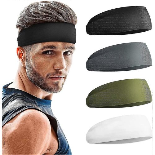 Bandeau Homme 4 Pack, Bandeaux Sport Pour Hommes, Bandeau Unisexe