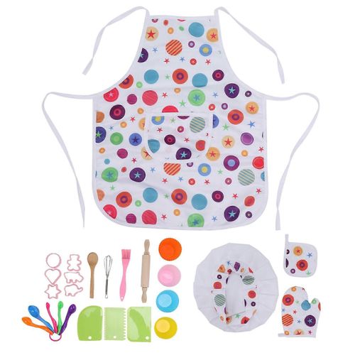 Ensemble de cuisine pour enfants Tissu éducatif intéressant Schima Superba en plastique Facile à nettoyer Inodore Enfants Jouet de cuisson pour les plus de 3 ans