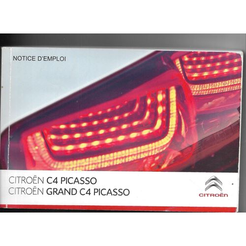 Manuel D'Utilisation Citroën C4 Picasso Et Gd C4 Picasso 2013