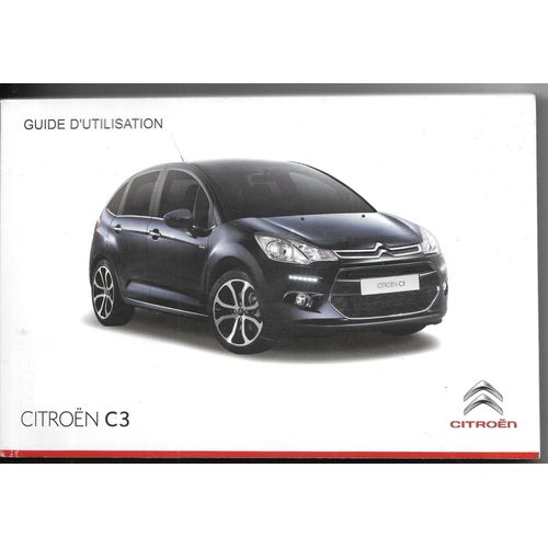 Manuel D'Utilisation Citroën 3 2015