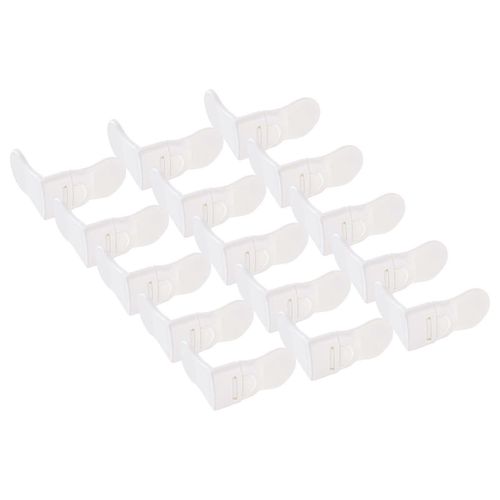15 Pcs Serrures D¿Armoire De Sécurité Bébé Blanc 2.68 In 1.38 In Robuste Abs Largement Utilisé Bébé Réfrigérateur Serrures Pour Réfrigérateur Machine À Laver