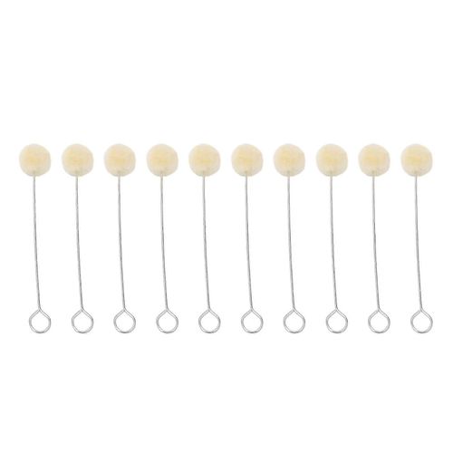 100 Pcs Laine Baubers Même Coloration Longue Poignée En Métal Multi Usage Cuir Teinture Outil pour Teinture Teinture Artisanat