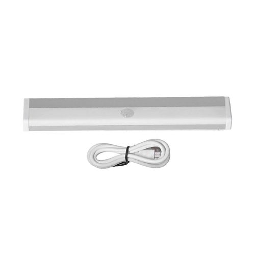 Détecteur de mouvement de lumière de placard à LED Lumière de tiroir USB portable à 2 vitesses pour bibliothèque cuisine chambre6000K lumière blanche