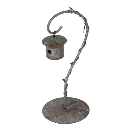 1:12 1:6 Échelle Miniature Oiseau Hangar Modèle Aluminium Antique Finition Simulation Poupée Maison Décoration