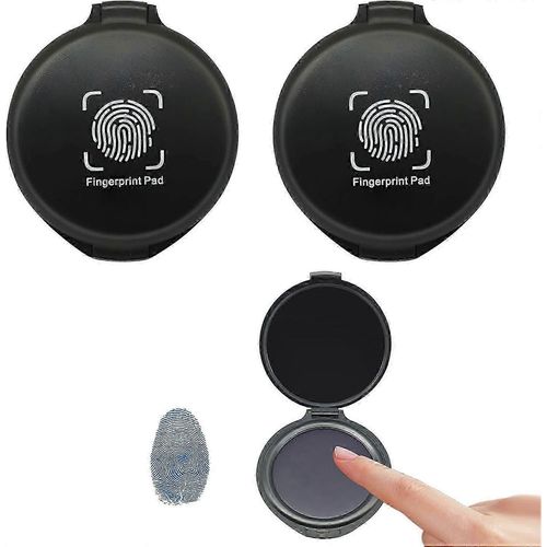 Tampon Encreur Pour Empreintes Digitales,2 Tampons Encreurs Pour Empreintes Digitales Pcs,Tampon Encreur Bleu Pour Empreintes Digitales,Kit D¿Empreintes Digitales Portable Pour Empreinte Digitale D¿Id