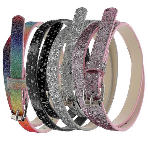 4pcs Enfants Ceinture Robes Pantalon Ceinture Cuir Artificiel Ceinture Filles Ceinture