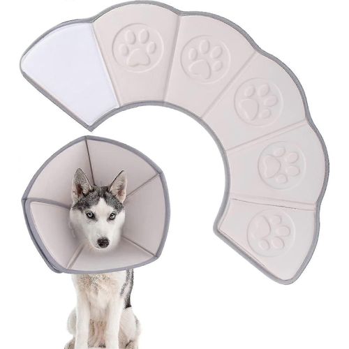 L Collier Conique De Chien De Récupération Après La Chirurgie, Collier De Récupération De Cône De Chien Réglable Doux Pour Animaux De Compagnie Pour Chiens Moyens, Empêche Les Chiens De Toucher Les Po
