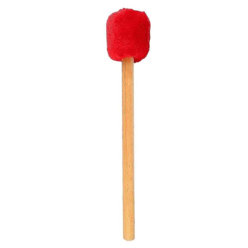 2024 Maillet À Tambour Baguette À Tête En Feutre Souple Avec Manche Long Pour Batteur De Timbales Xylophone Rouge