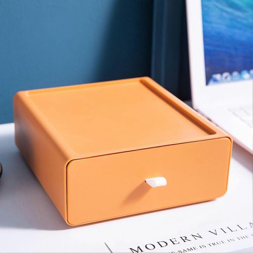 Boîte De Rangement De Bureau Tiroir Conception Solide Charge Empilable Organisateur De Bureau Boîte De Rangement Pour Papeterie