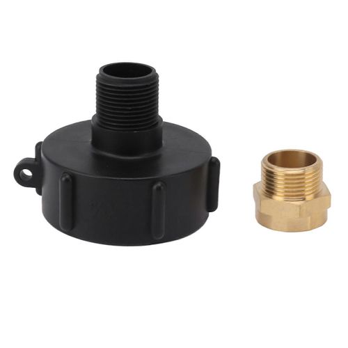 IBC Tote Fittings Connecteur de réservoir d¿eau étanche 2 pouces adaptateur de raccord pour tuyau d¿arrosage
