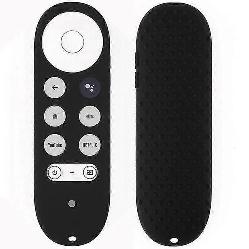 1pc Couverture en silicone pour Google TV 2020 Télécommande vocale Télécommande Housse de protection antichoc pour Chromecast