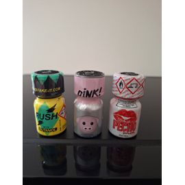 Poppers Rush Butanol - Oink - Pecho Moi Lot 3 Flacons 10 Ml
