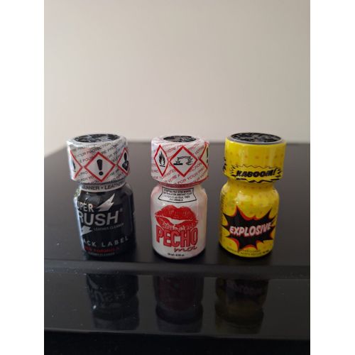 Poppers Super Rush - Pecho Moi - Explosive Lot 3 Flacons 10 Ml