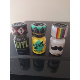 Poppers Amyl - Rush Butanol -Moustache Lot 3 Flacons 10 Ml