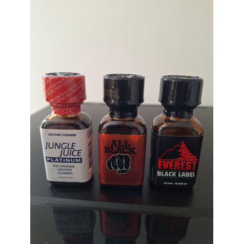 Poppers Platinium - All Black - Everest Black Label 25 Ml