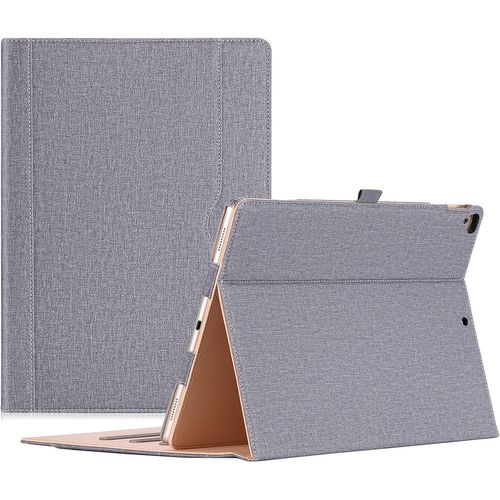 Gothicana By Empétui Ipad Pro 1ère/2ème Génération, A1584 A1652(En 2015), A1670 A1671 A1821(En 2017), Housse Case De Protection, Multiples Angles Pour Ancien Ipad Pro 12.9 Pouces-Gris