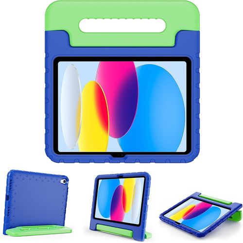 Gothicana By Empcoque Enfant Antichoc Pour Ipad 11 Pouces(A16) 2025, Ipad 10ème Génération 10,9 Pouces 2022, Housse De Protection Avec Porte-Stylet Pour Enfant, En Silicone Avec Poignée Transport-Mar