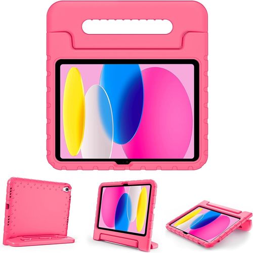 Gothicana By Empcoque Enfant Antichoc Pour Ipad 11 Pouces(A16) 2025, Ipad 10ème Génération 10,9 Pouces 2022, Housse De Protection Avec Porte-Stylet Pour Enfant, En Silicone Avec Poignée Transport-Ros