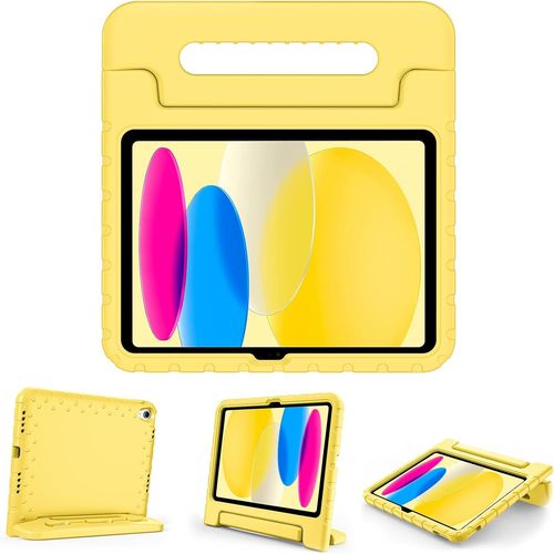 Gothicana By Empcoque Enfant Antichoc Pour Ipad 11 Pouces(A16) 2025, Ipad 10ème Génération 10,9 Pouces 2022, Housse De Protection Avec Porte-Stylet Pour Enfant, En Silicone Avec Poignée Transport-Jau