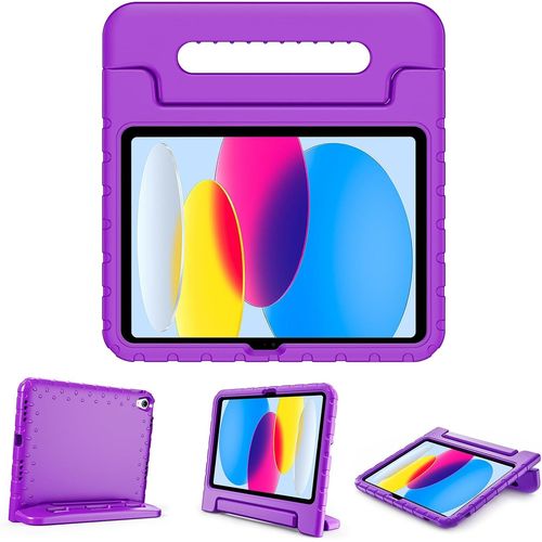 Gothicana By Empcoque Enfant Antichoc Pour Ipad 11 Pouces(A16) 2025, Ipad 10ème Génération 10,9 Pouces 2022, Housse De Protection Avec Porte-Stylet Pour Enfant, En Silicone Avec Poignée Transport-Vio
