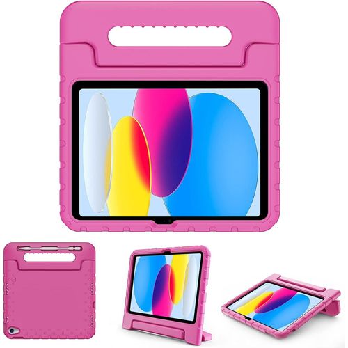 Gothicana By Empcoque Enfant Antichoc Pour Ipad 11 Pouces(A16) 2025, Ipad 10ème Génération 10,9 Pouces 2022, Housse De Protection Avec Porte-Stylet Pour Enfant, En Silicone Avec Poignée Transport-Ros