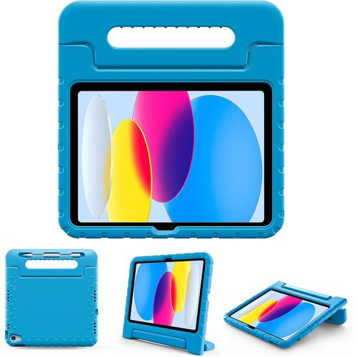 Gothicana By Empcoque Enfant Antichoc Pour Ipad 11 Pouces(A16) 2025, Ipad 10ème Génération 10,9 Pouces 2022, Housse De Protection Avec Porte-Stylet Pour Enfant, En Silicone Avec Poignée Transport-Ble