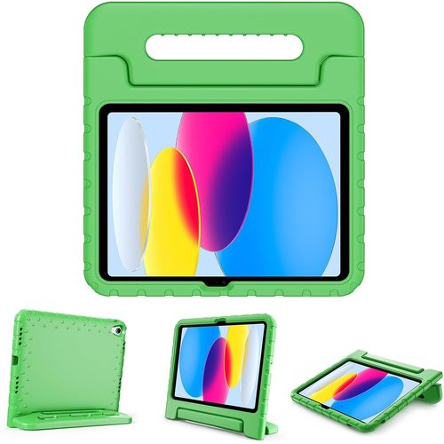 Gothicana By Empcoque Enfant Antichoc Pour Ipad 11 Pouces(A16) 2025, Ipad 10ème Génération 10,9 Pouces 2022, Housse De Protection Avec Porte-Stylet Pour Enfant, En Silicone Avec Poignée Transport-Ver