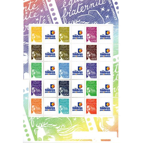 France.Bloc Du Timbre Marianne De Luquet Avec Logo Timbre Personnalisé.Neuf