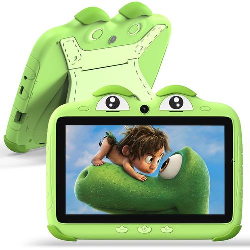 CLOUDDS_Tablette Enfants 7 Pouces Tablette Educative Enfant Avec Wifi 2 Go Ram 32 Go Rom Tablette Bebe Android Tablette Tactile Enfant Avec Double Caméra Bluetooth Contrôle Parental Google Play Store