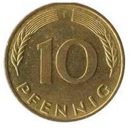 Pièce 10 Pfennig Allemagne - 1980 J