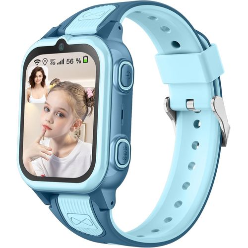 CLOUDDS_Montre Connectée Intelligente Enfant Avec 4G Wifi Gps Téléphone Contrôle Parental Étanche Appels Vidéo Sms Sos Mode Cours Rejet Appels Inconnus Appareil Photo Réveil Musique Pour Garçon Fille