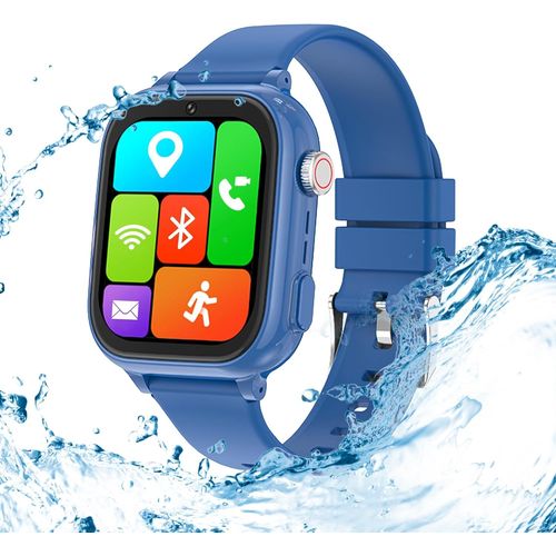 Cloudds_Montre Connectée Enfants Gps Garçons Filles-4g Montre Gps Enfant Avec Appel Vidéo Wifi Sos Sim Téléphone Caméra Jeux Musique,Cadeau Montre Intelligente Enfant Pour 3-14 Ans
